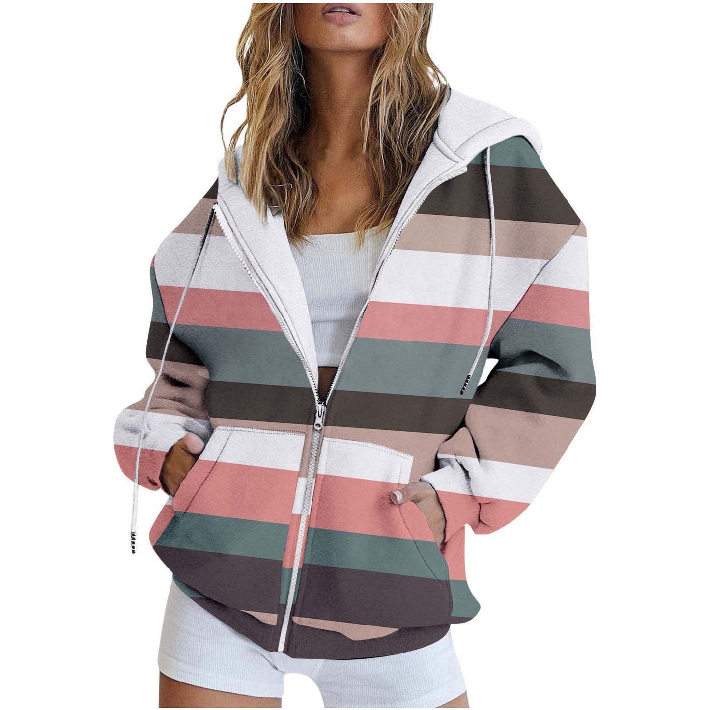 CityPrint Zip Sweater
