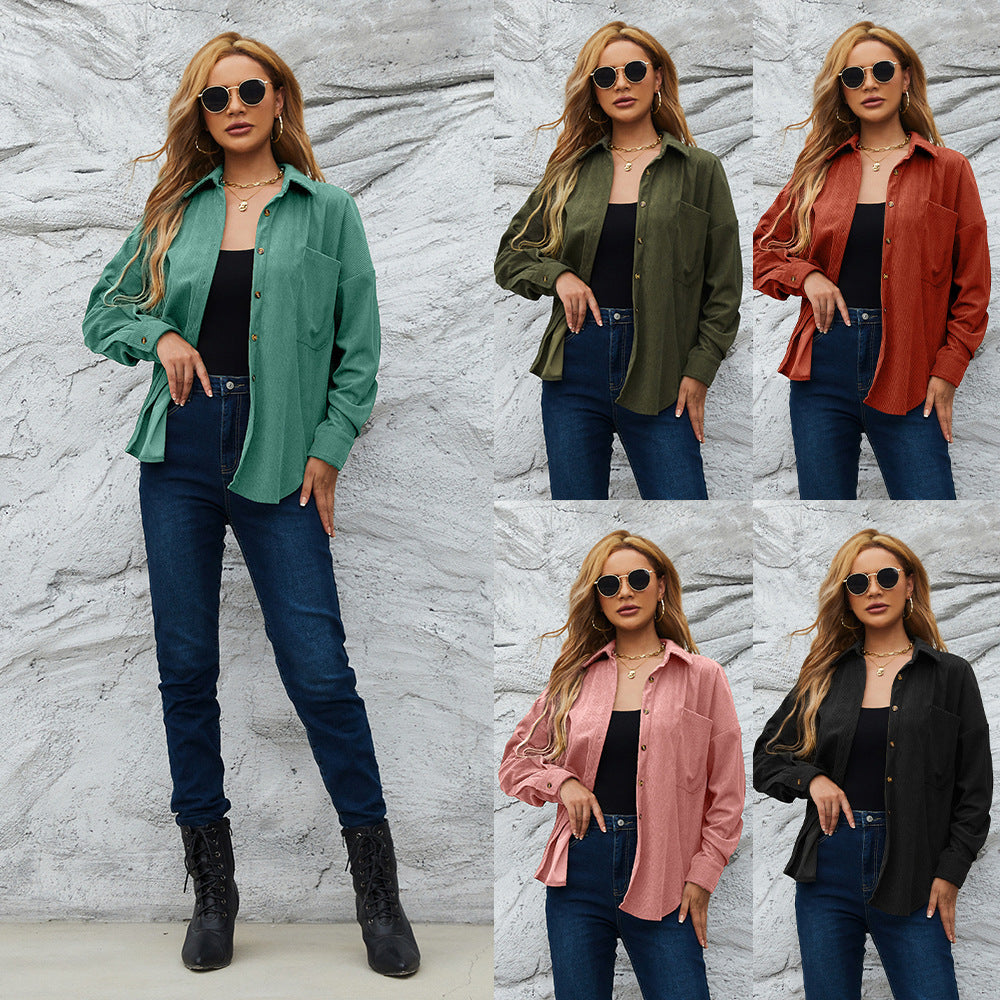 AmeriCord Loose Shirt Jacket