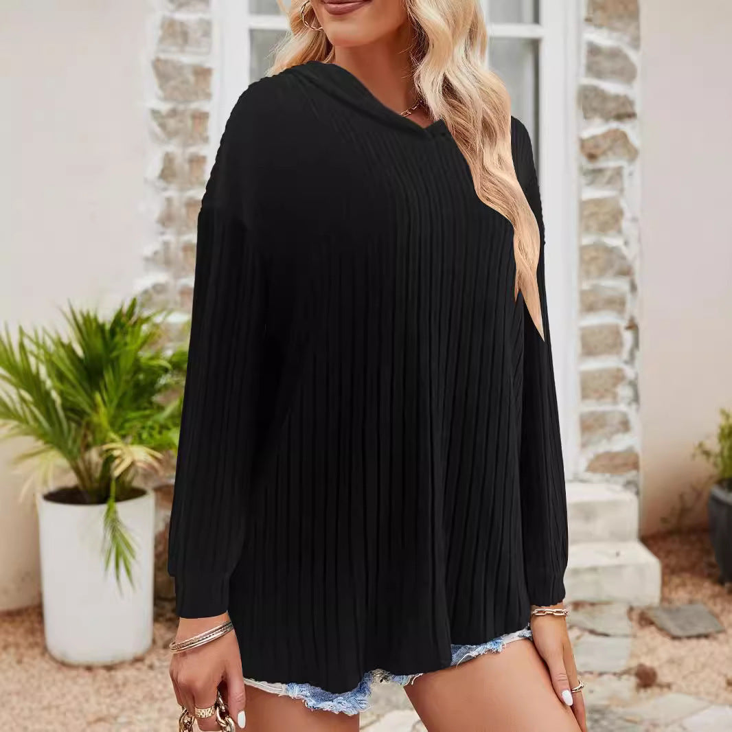 Stratura Hooded Stripe Knit