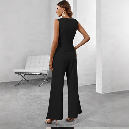 Velvara Sculpt V-Neck Pantsuit