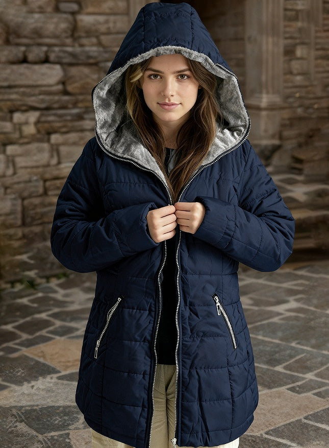 FleuraWarm Padded Hoodie Jacket