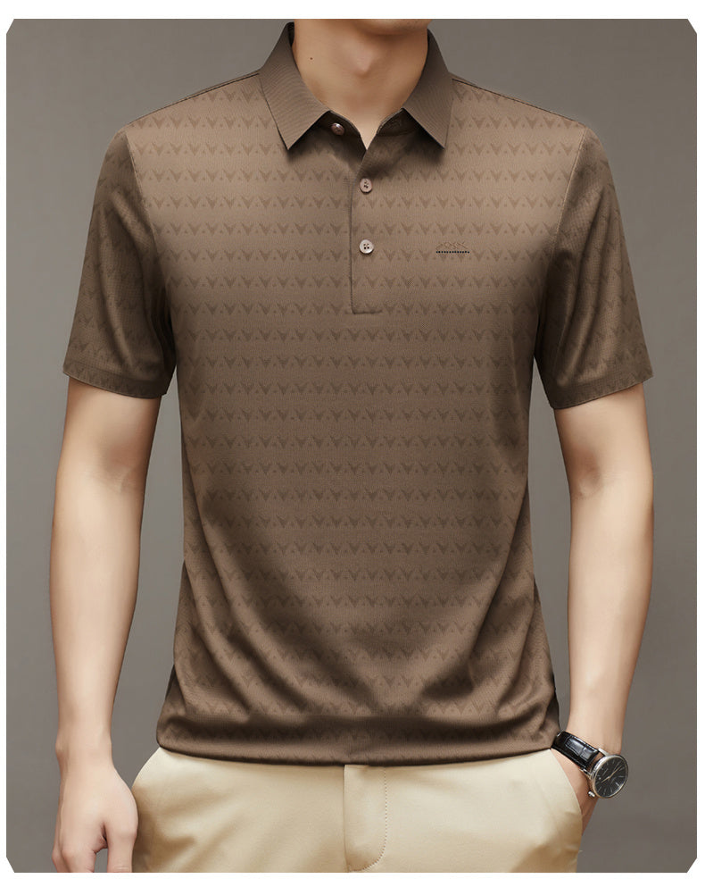 Men's Summer Ice Silk Short Sleeve T-shirt