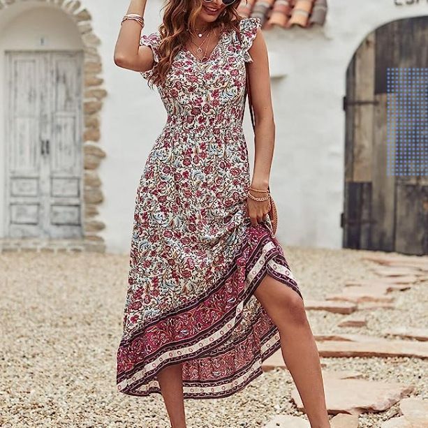 Saffron Drift Flounce Dress