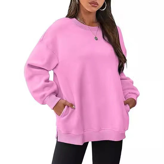 VelourEase Oversized Pullover
