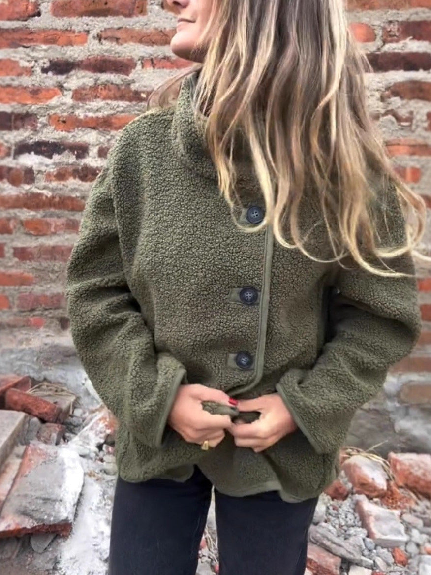 FrostLuxe Furry Lapel Coat