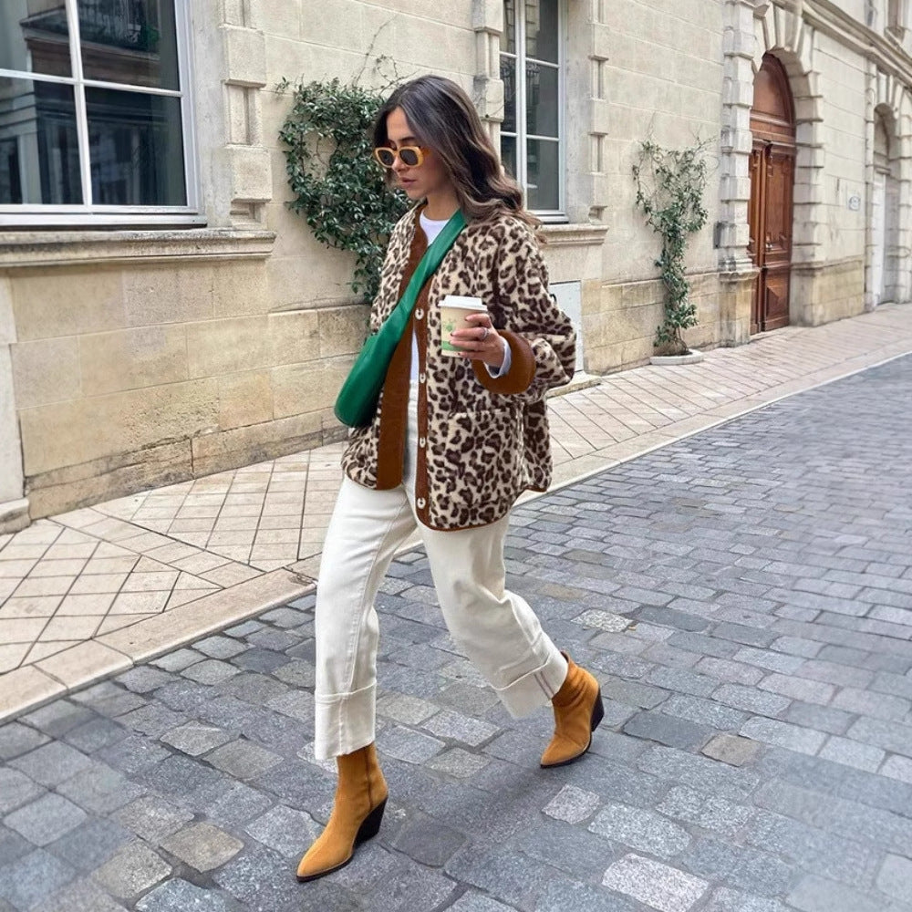 UrbanFierce Leopard Print Coat