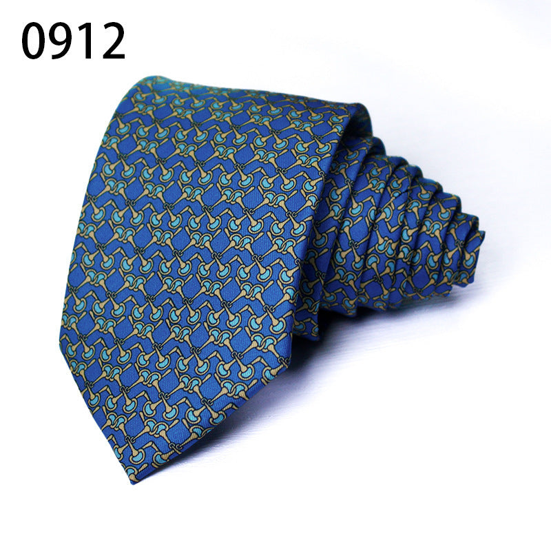 Fashion Polyester Silk Printed Men's Casual Tie