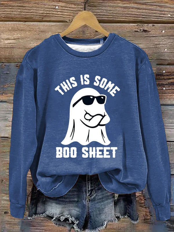 PumpkinCharm Digital Print Sweater