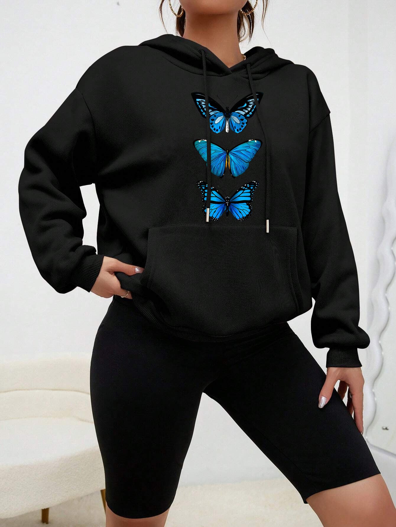 SugarStreet Printed Hoodie