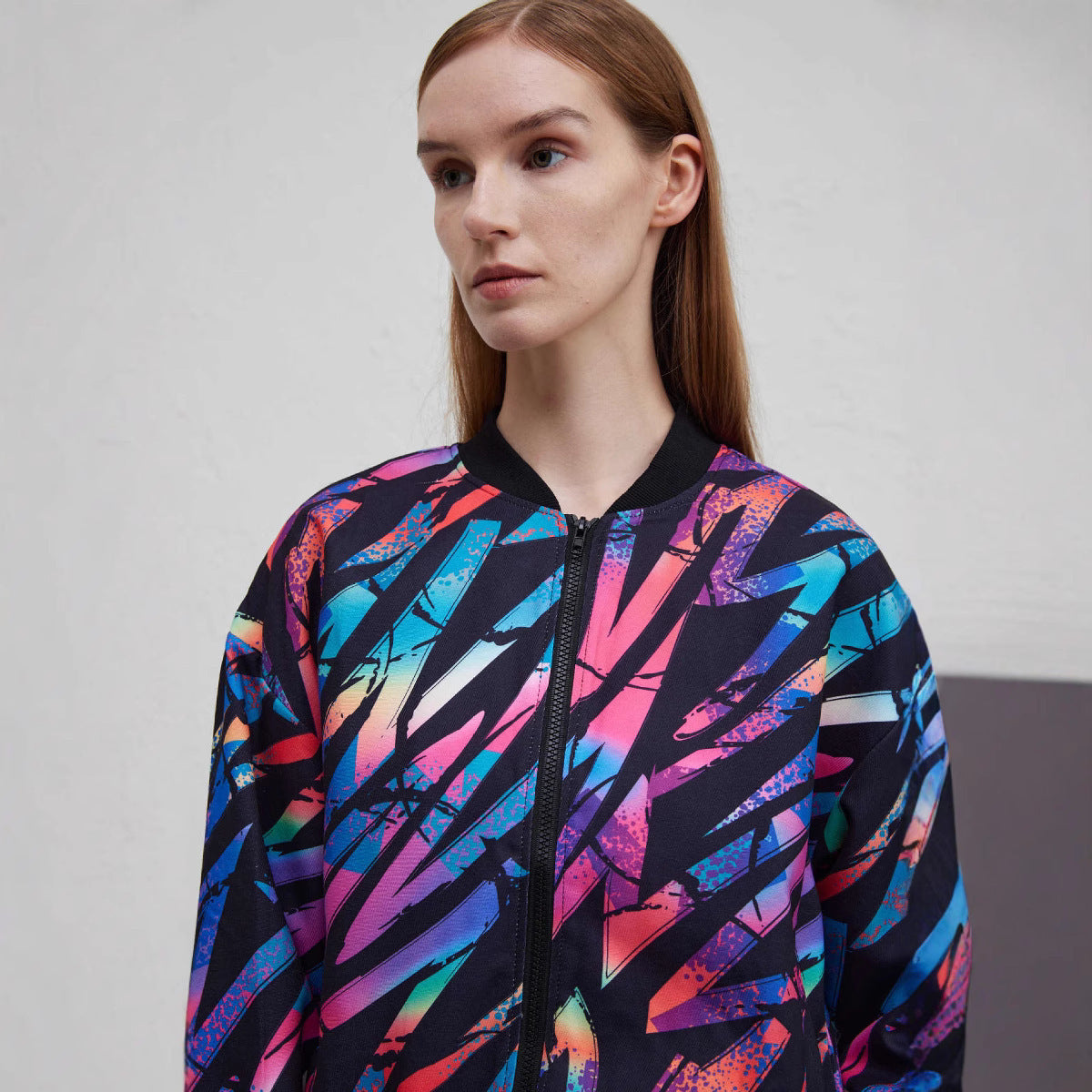 UrbanMuse Printed Casual Jacket