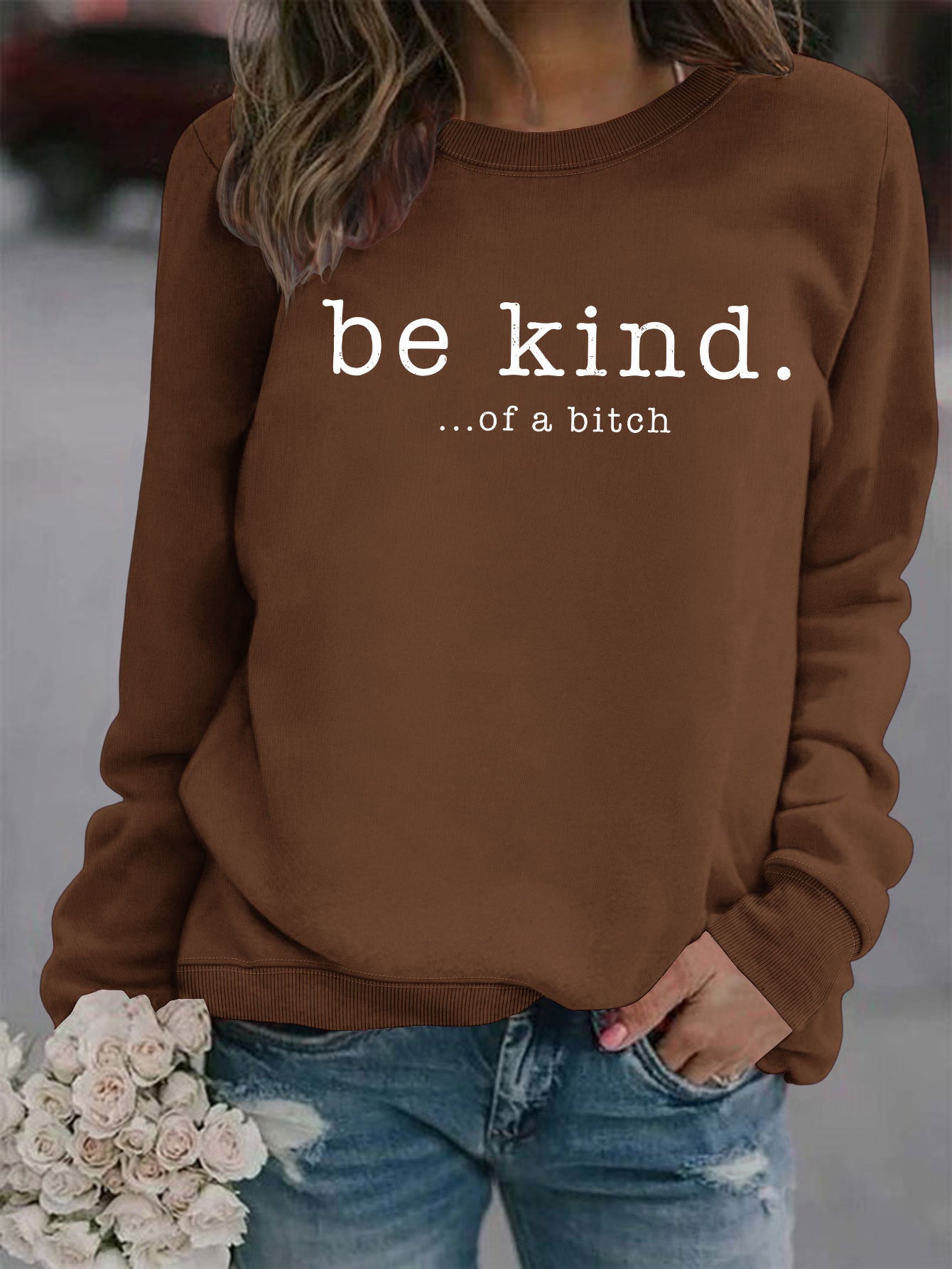 VoguePrint Round Neck Hoodie