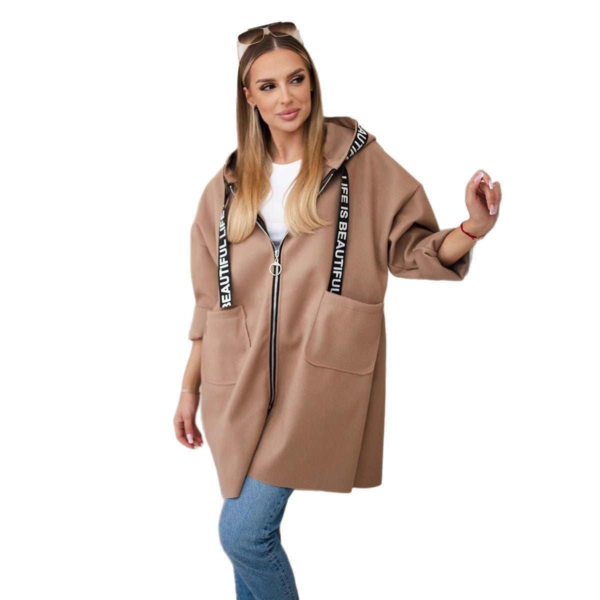 AthleWool™ Hooded Zip Coat