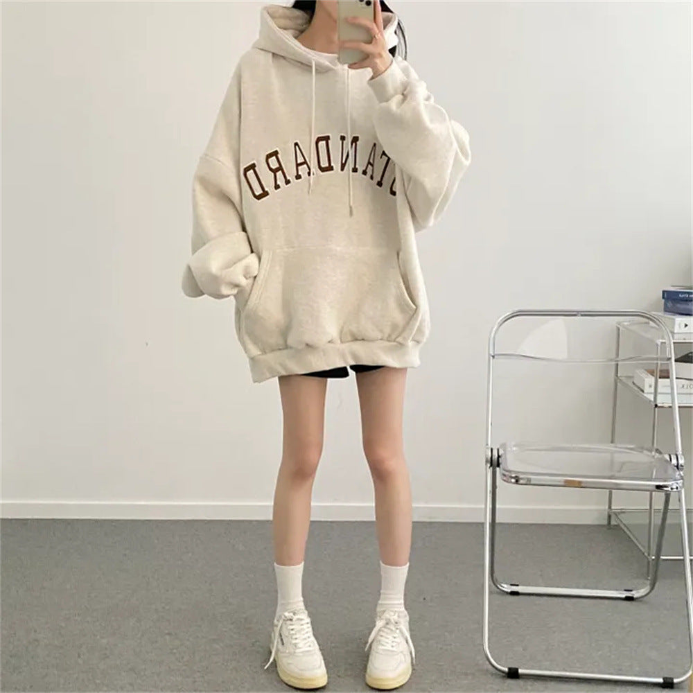 : CozyText Fleece Statement Top