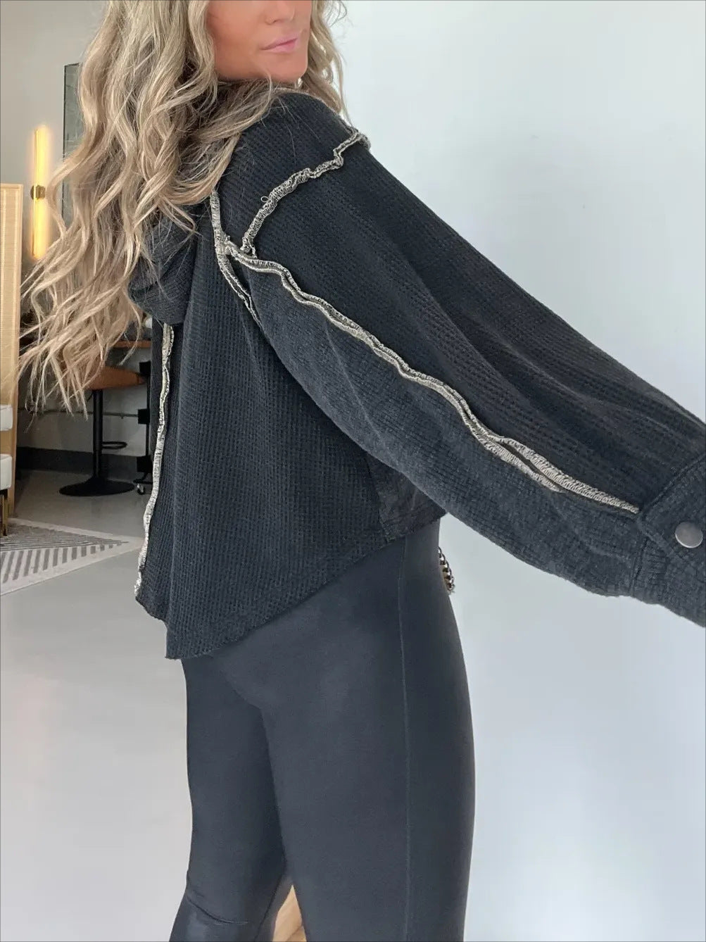 FrayEdge Cropped Sweater