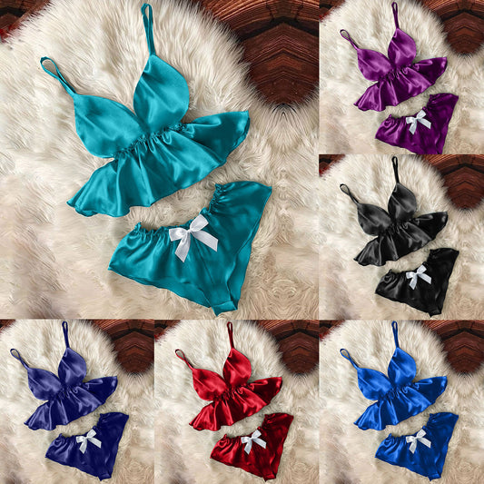 Silk Nightgown Plus Size Underwear Set