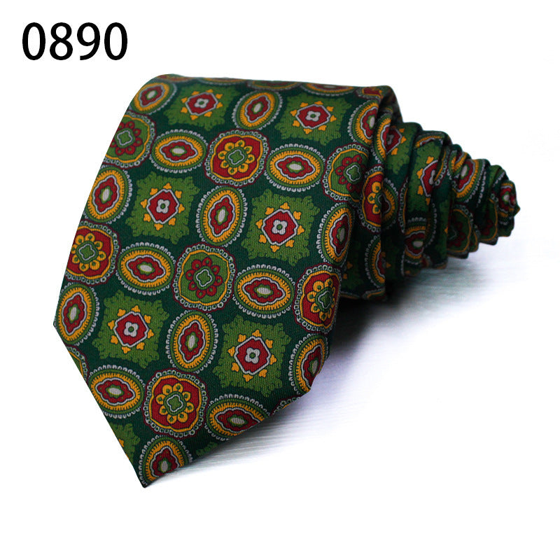 Fashion Polyester Silk Printed Men's Casual Tie