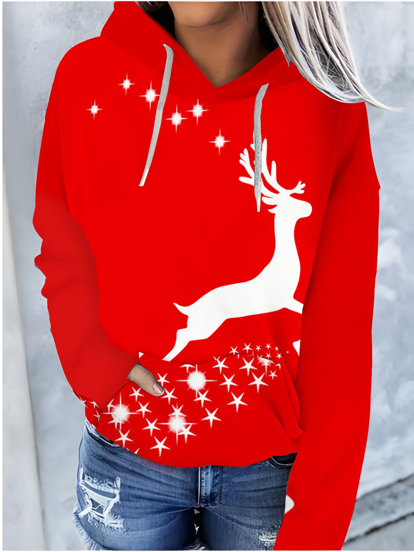 FestiveGlow Hooded Sweater