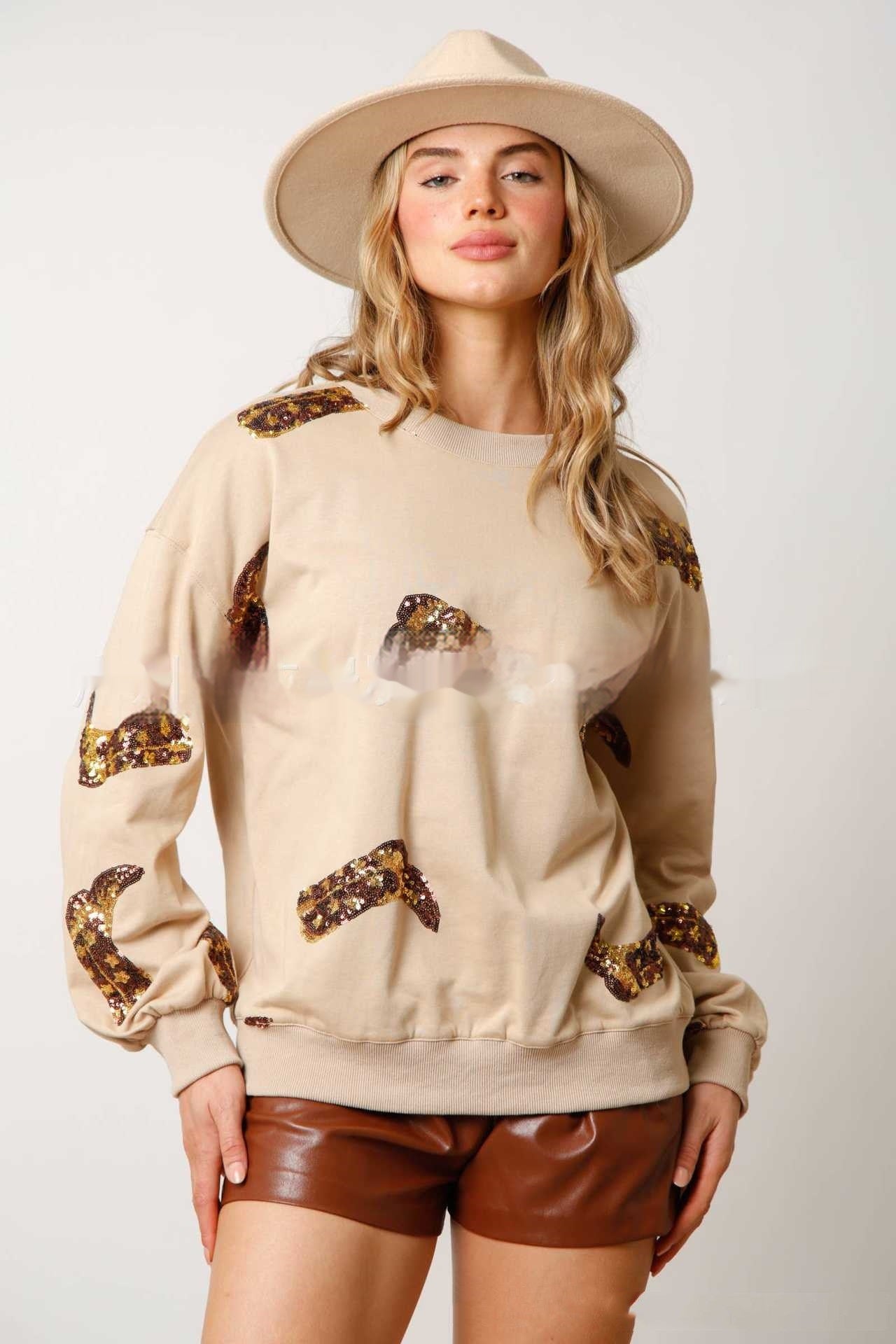 HeartGlow Sequined Sweater