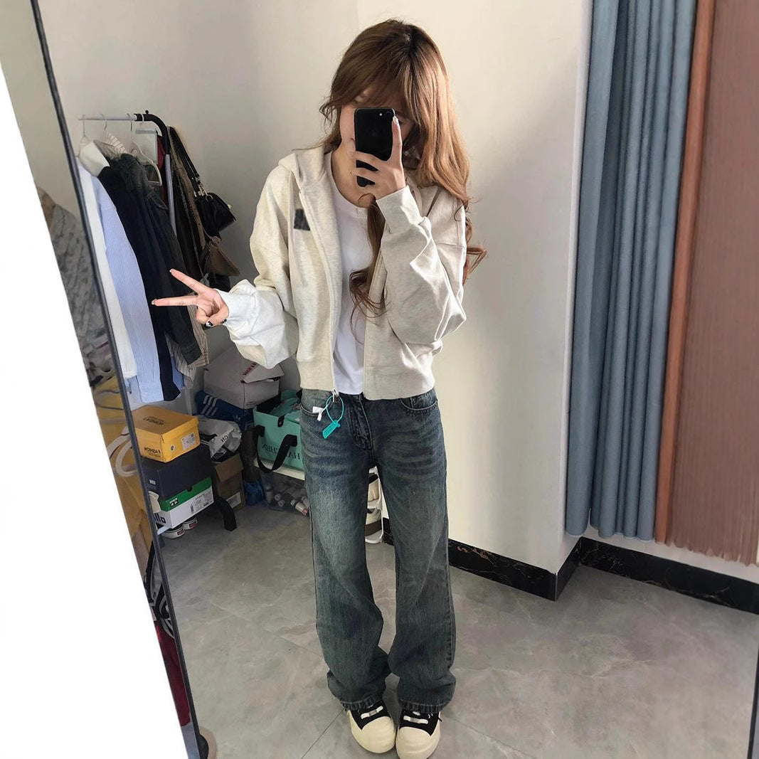 RetroZip Hooded Cardigan