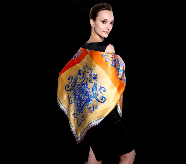 Fashion Simplicity Ladies Printed Silk Scarf