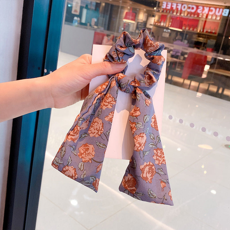 Silk Scarf Headband Women's Summer Turban Spring Tie Hair Accessories