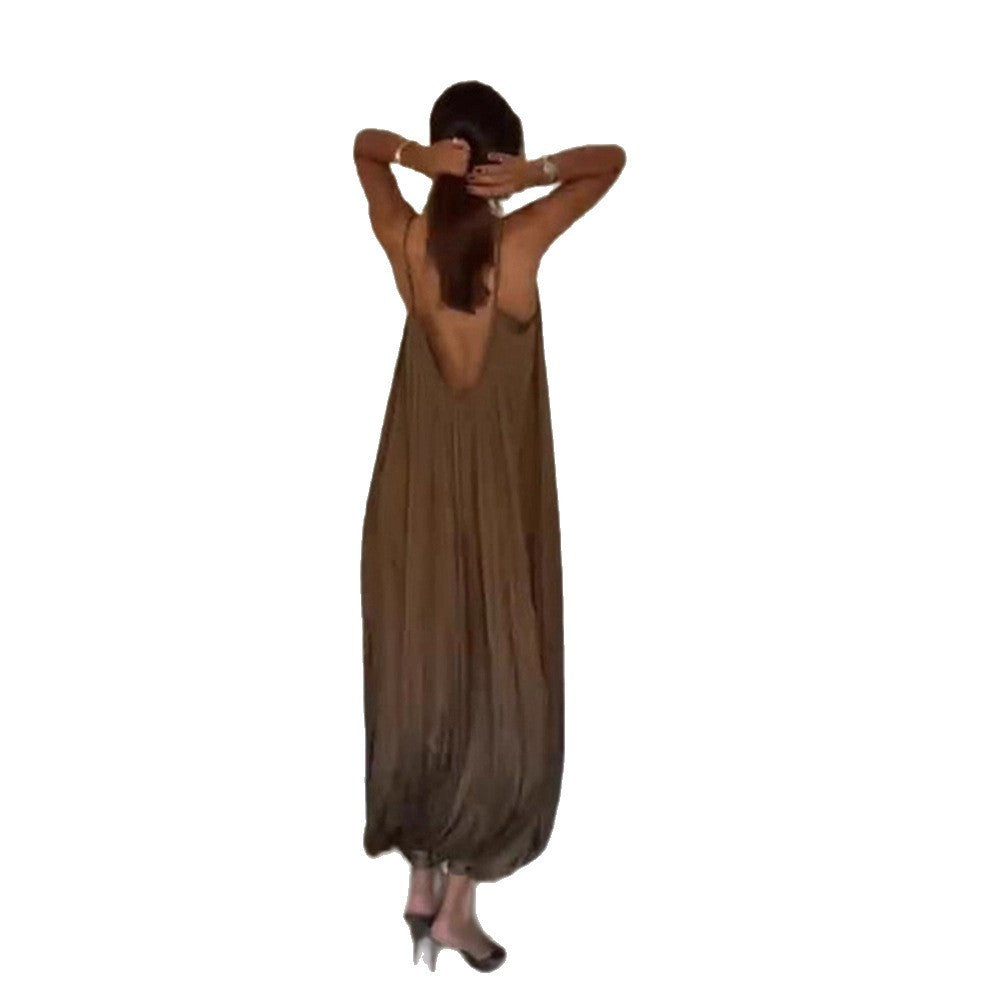 Élora™ Pleated Backless Jumpsuit