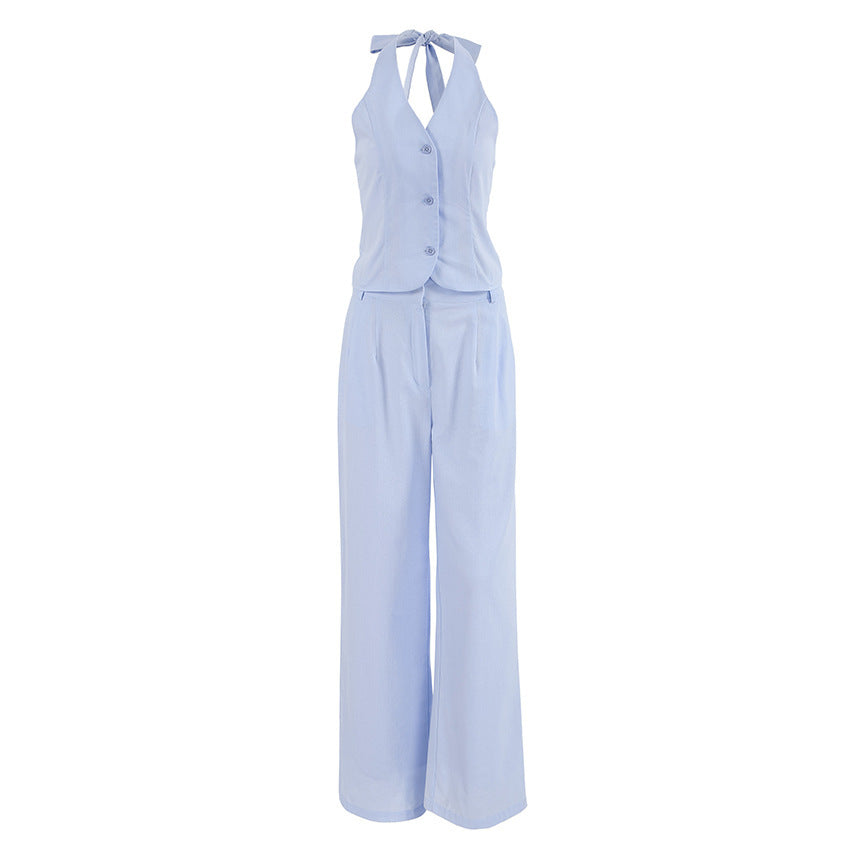 Azure Terra Linen Suit Set