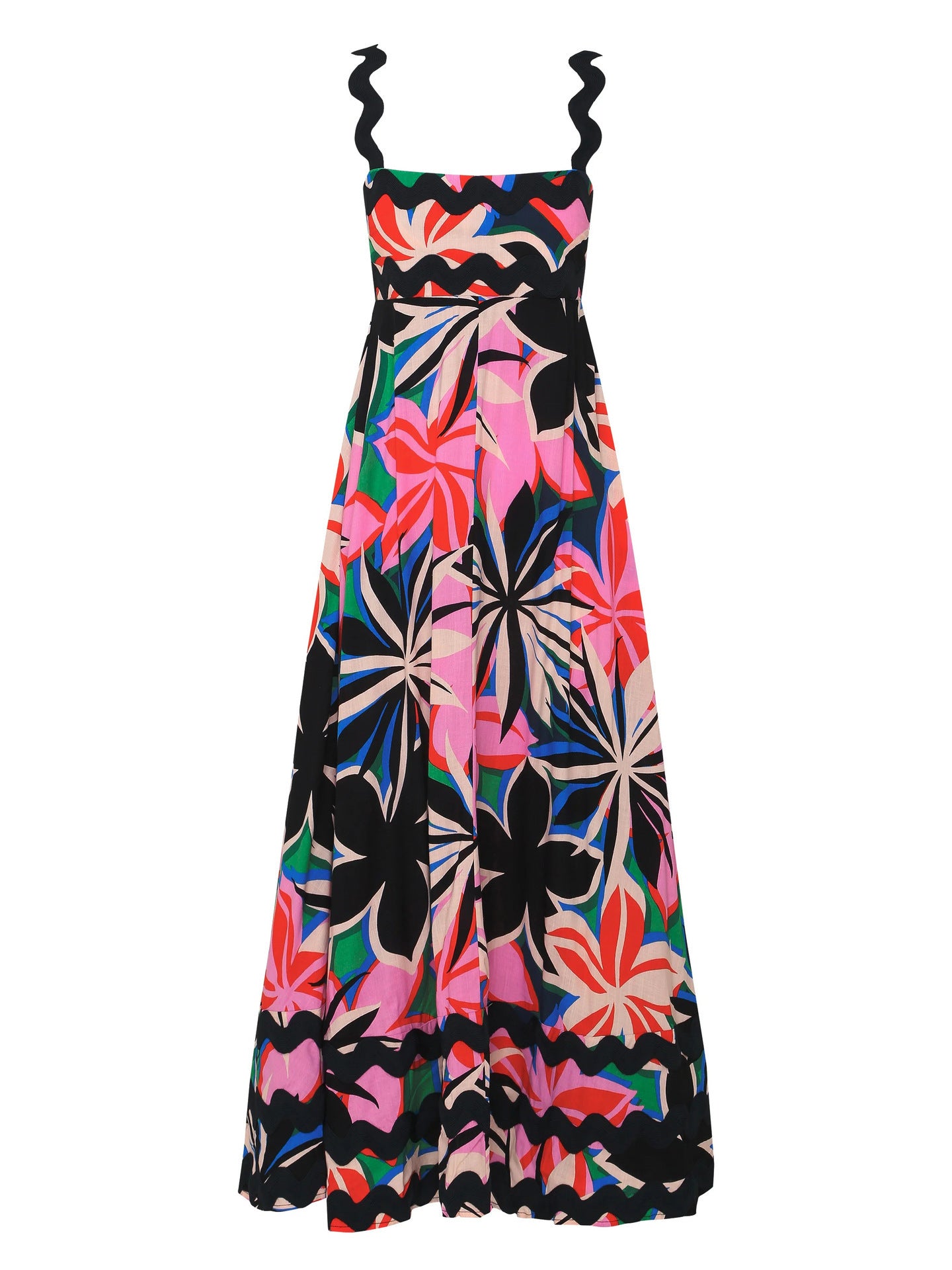 PetalRipple Slip Dress