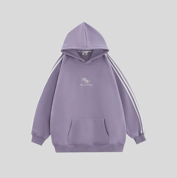 StratoFleece Striped Hoodie