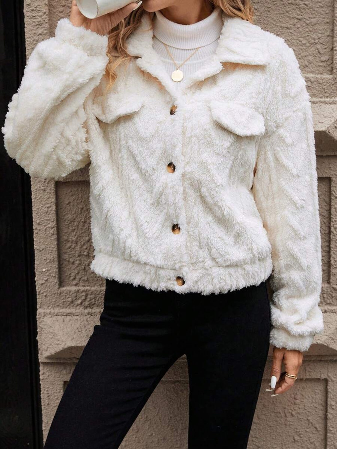 Veloura Plush Reversible Cardigan Coat