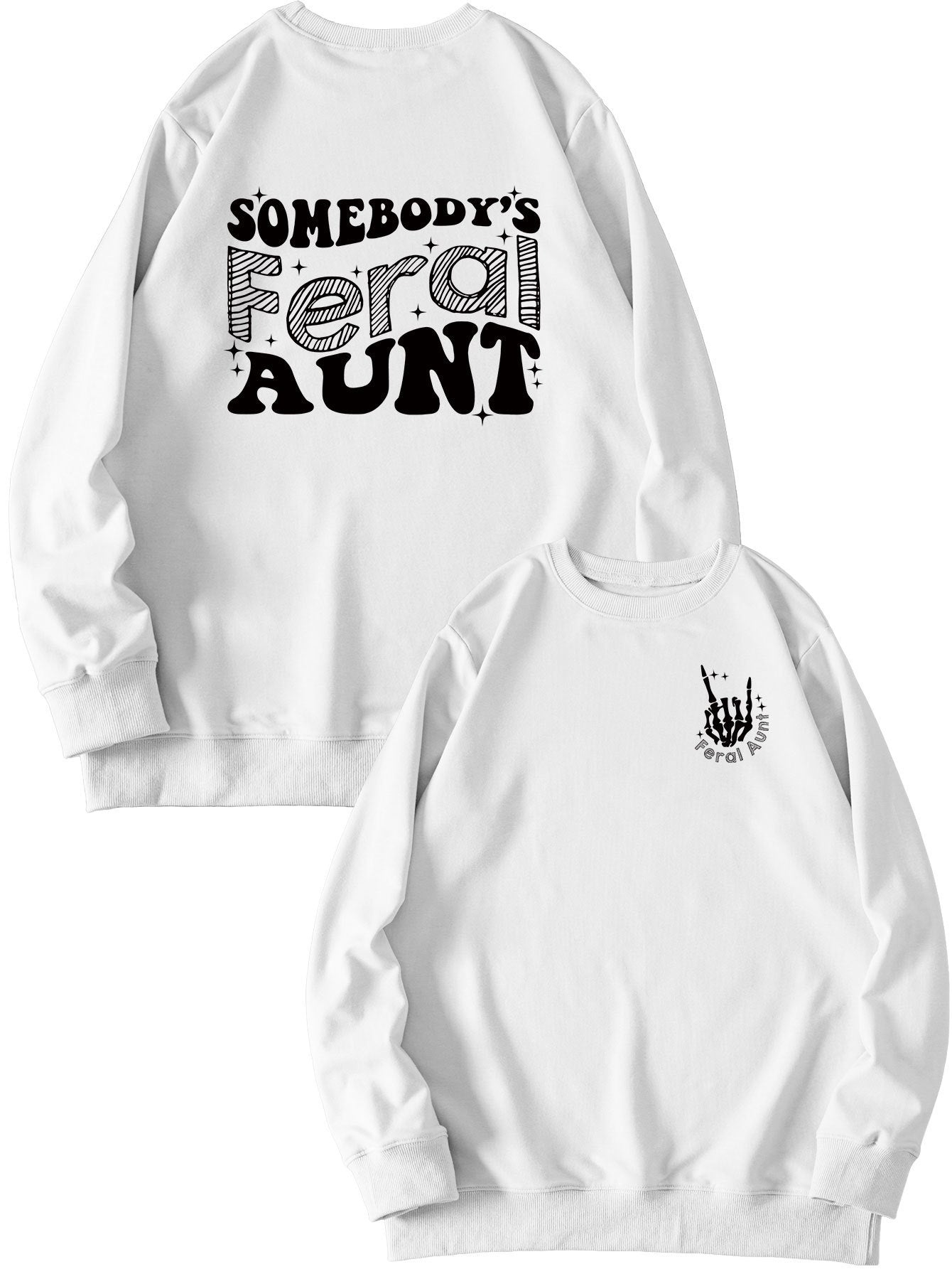 Aurevia Casual Print Sweatshirt