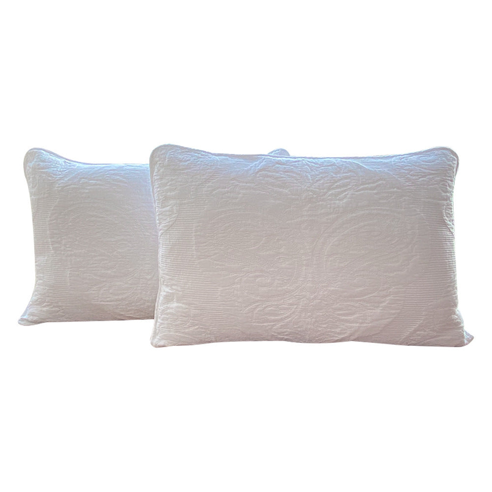 Flower Cotton Quilted Embroidered Pillowcase