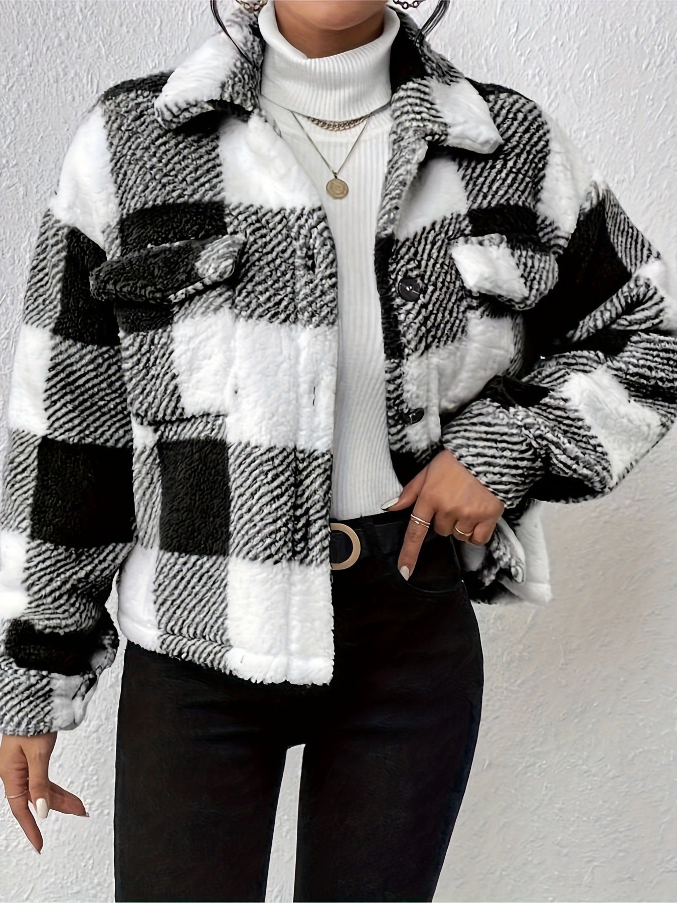 CozyMira Reversible Plush Cardigan