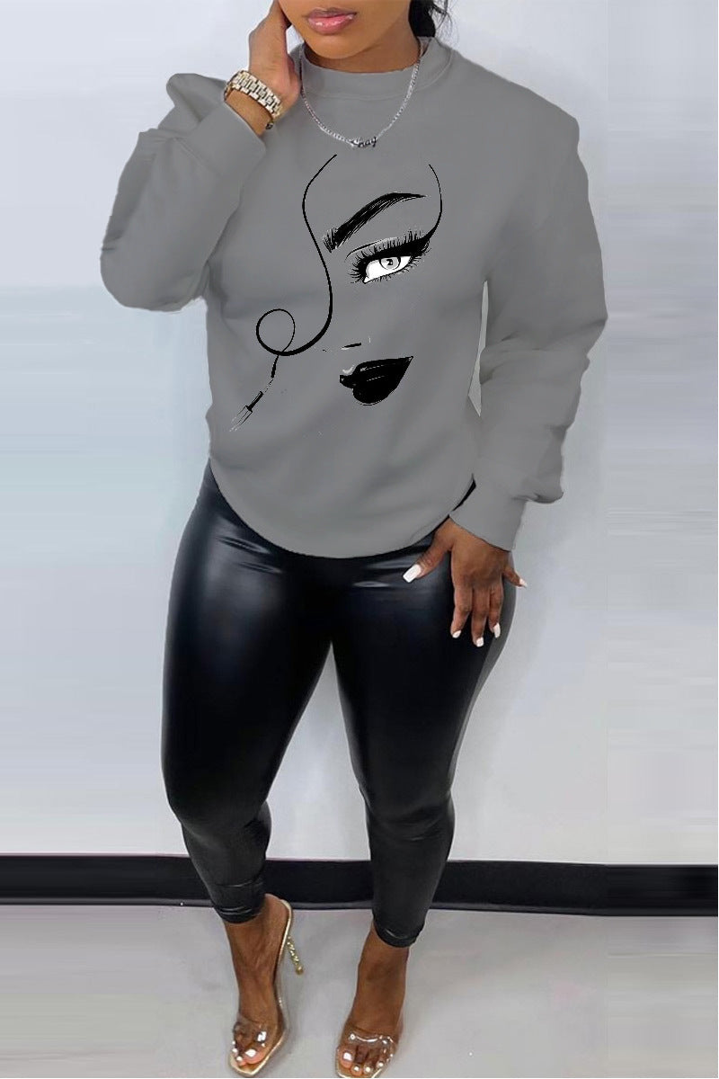 PrintEase Crew Neck Sweater