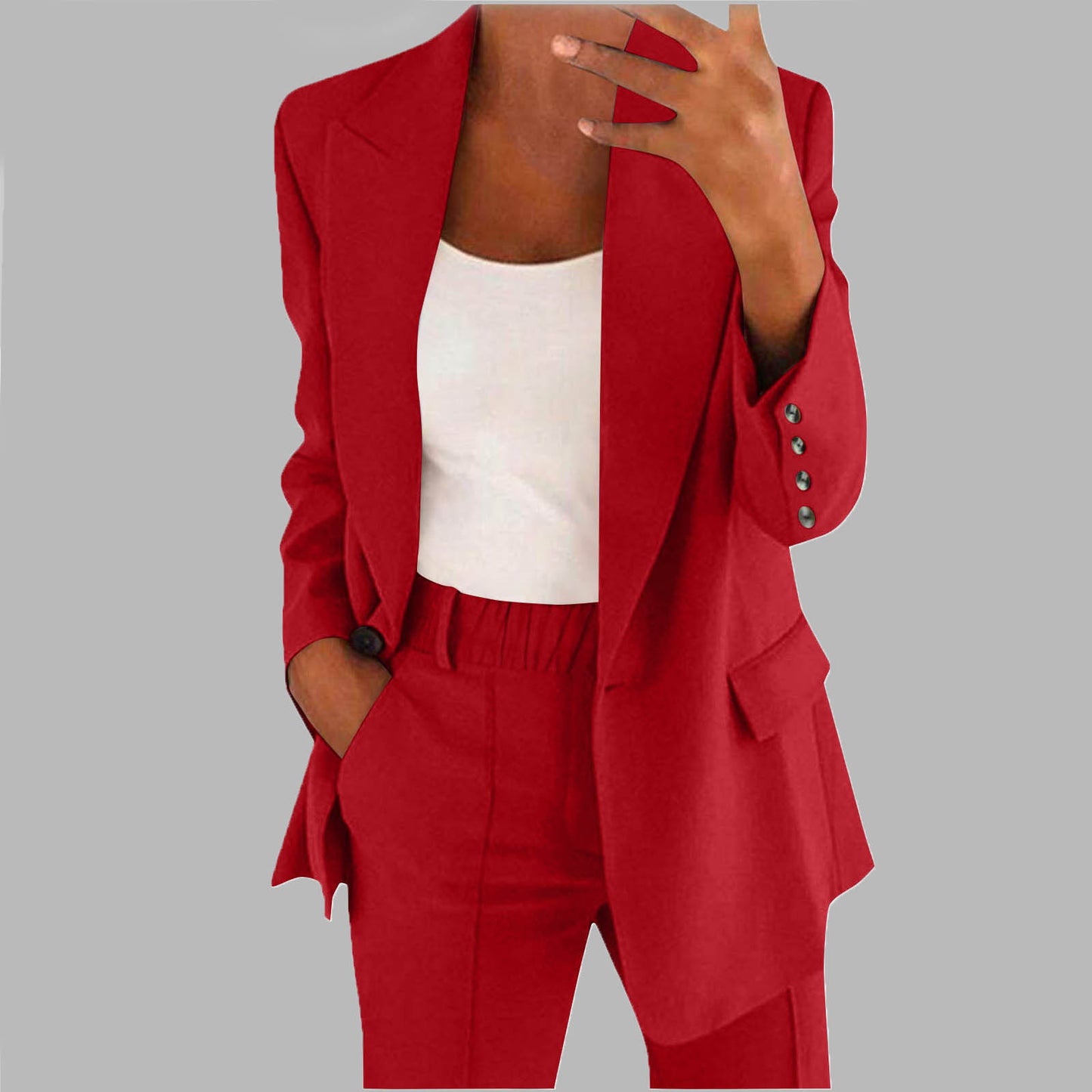 Serenique Button-Up Blazer