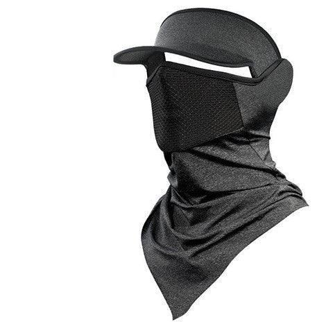 Summer Ice Silk Sunscreen Riding Mask Men Outdoor