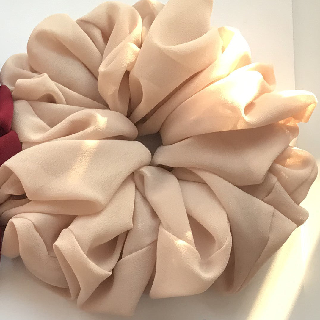 Big Head Bouquet Chiffon Large Intestine Ring Hair Ring