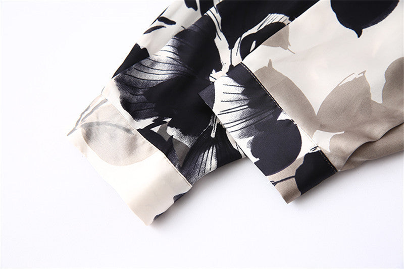Loose Silk Satin Textured Shirt For Women