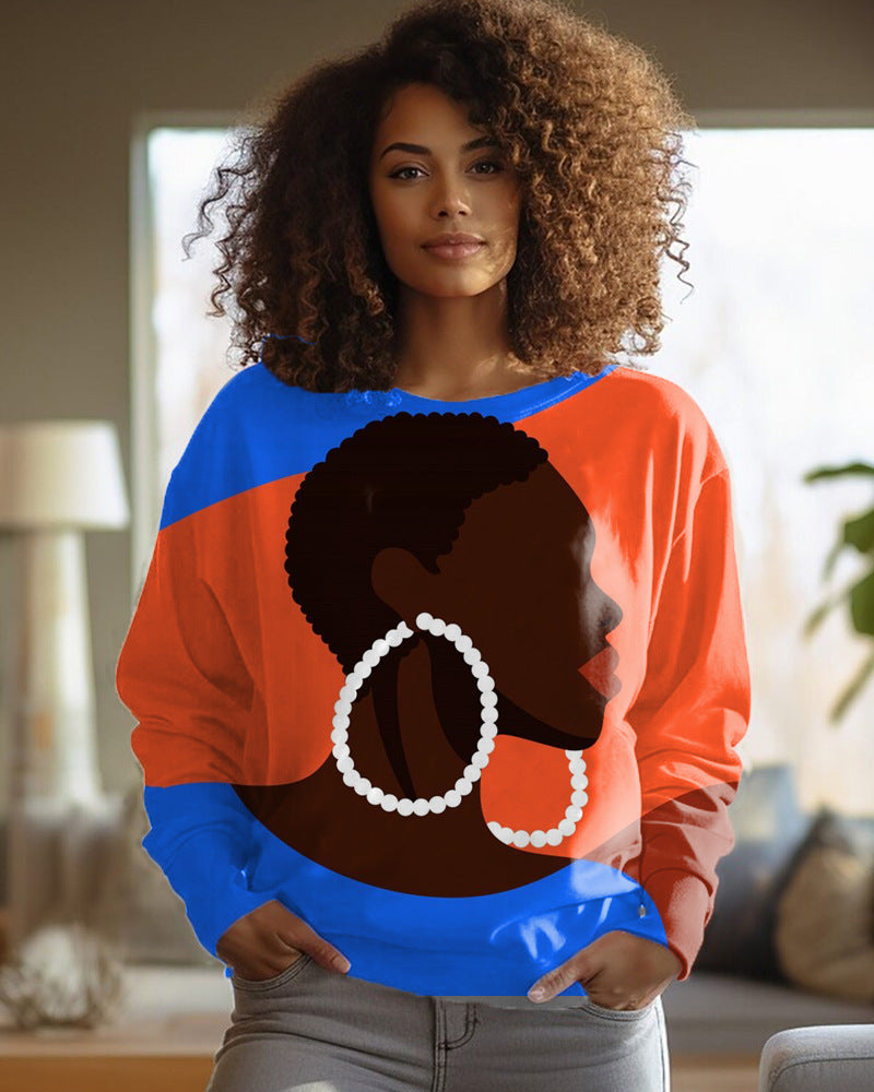PrintEase Round-Neck Sweater