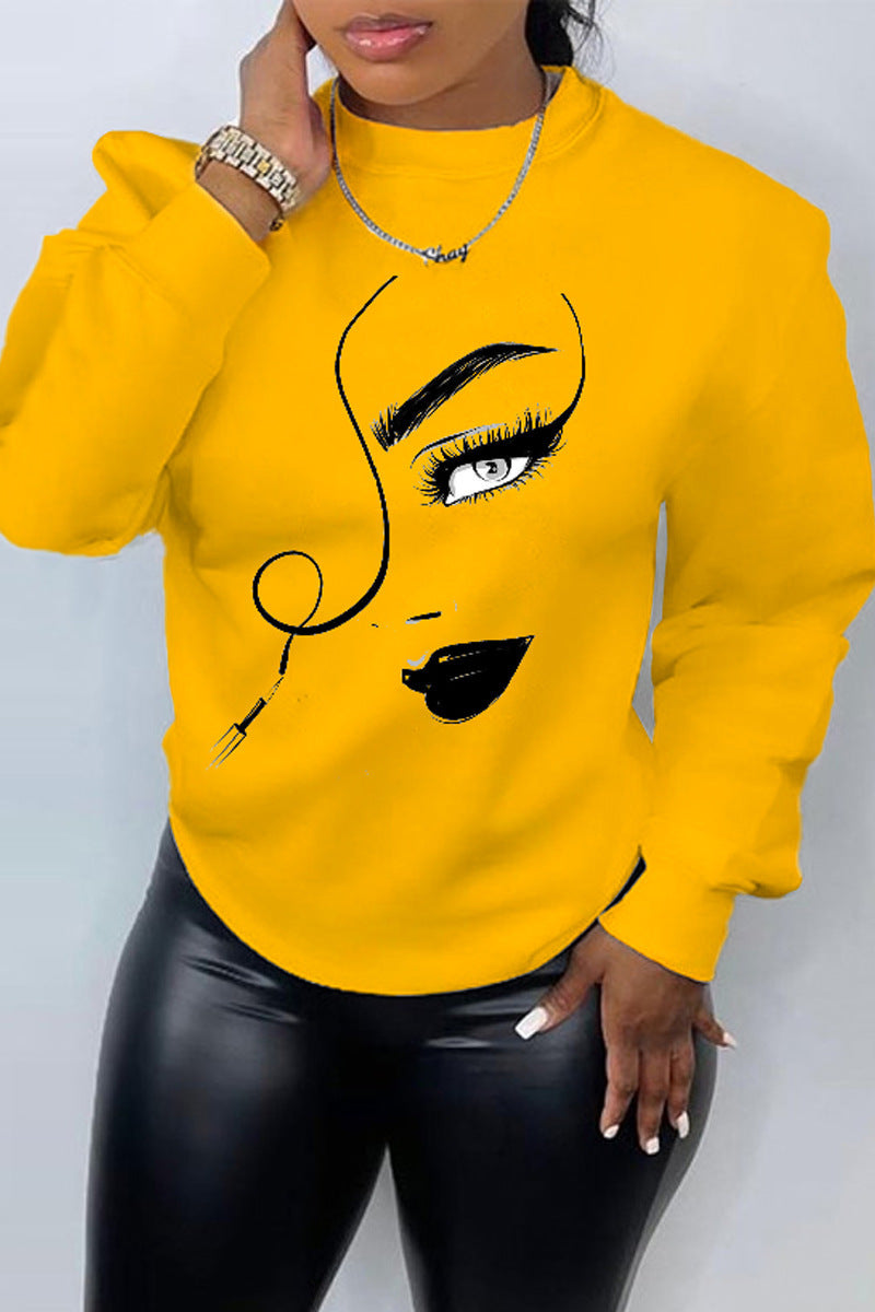 PrintEase Crew Neck Sweater