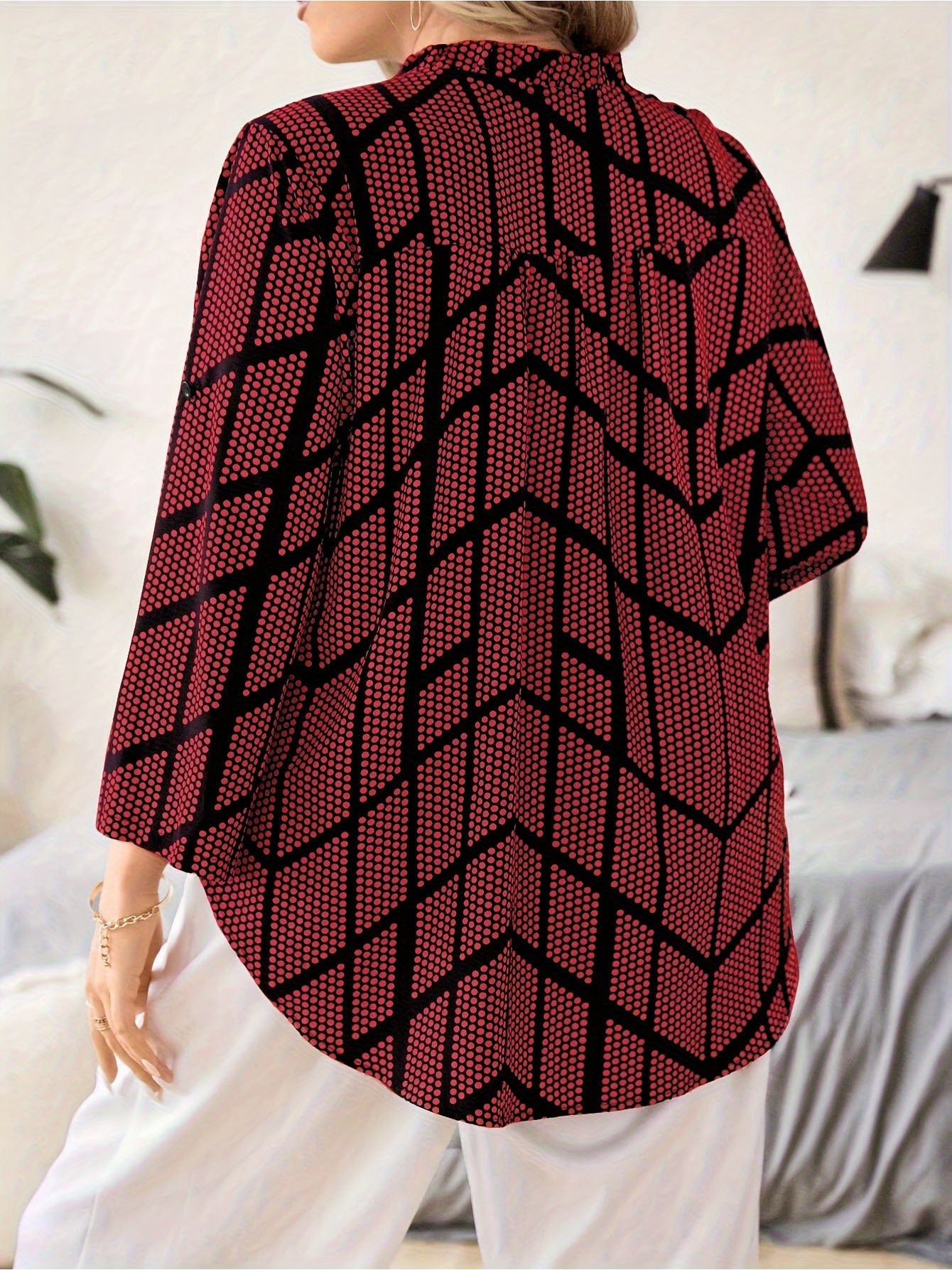 Dotella Breeze V-Neck Blouse