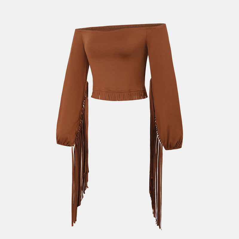 Desert Rose Fringe Top