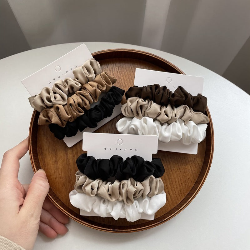 Elegant Silky Satin Simple French Hairtie
