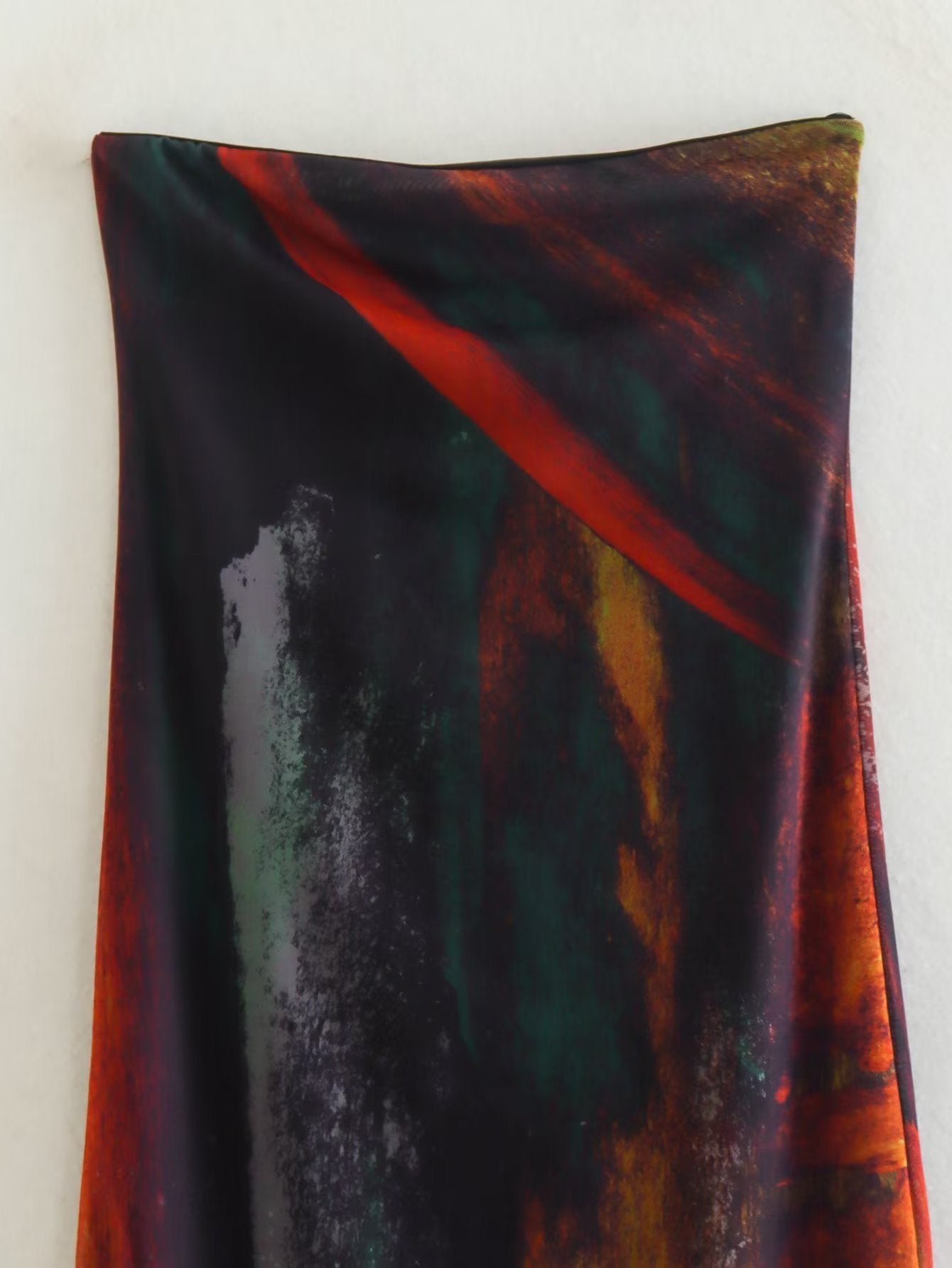 Women's Elegant Slim-fit Slimming Retro Printed Silk Net Dress