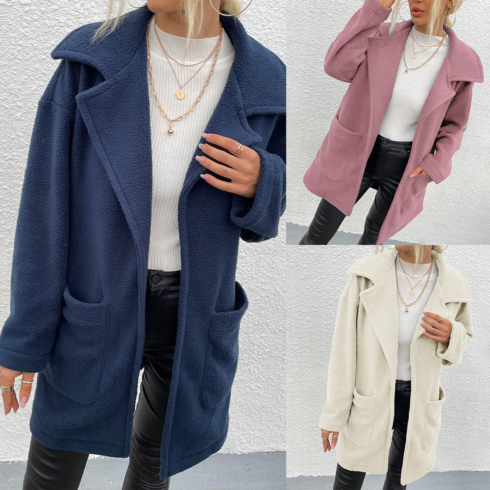 CozyReign Double-Sided Fleece Coat