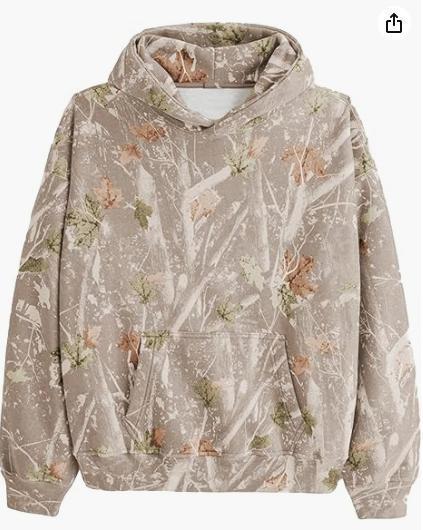 CamoCozy Oversized Wool Hoodie