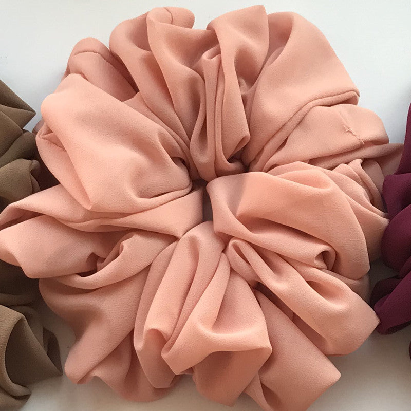 Big Head Bouquet Chiffon Large Intestine Ring Hair Ring
