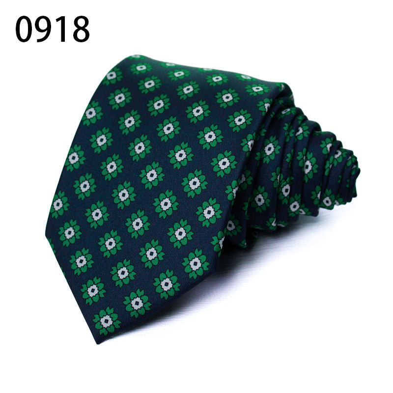 Fashion Polyester Silk Printed Men's Casual Tie