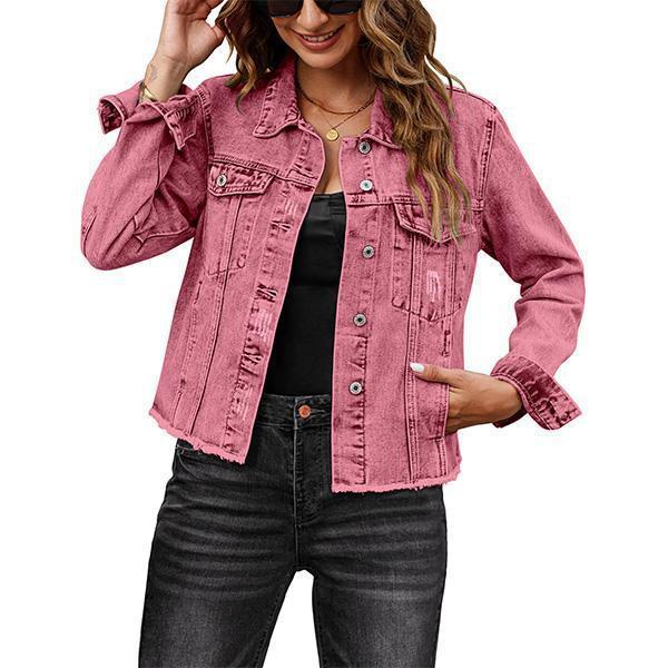 Eterna Embossed Denim Luxe Jacket