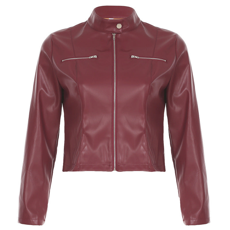 SleekEdge PU Leather Jacket
